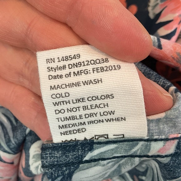 Pre-Owned PaperDenim&Cloth Men’s Hawaiian Button-Down Short Sleeve Shirt, Size M - Picture 6 of 7